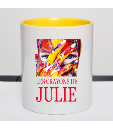 Pot a crayon personnalisé texte