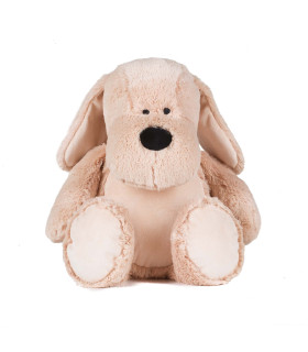 Peluche chien zippé brodé