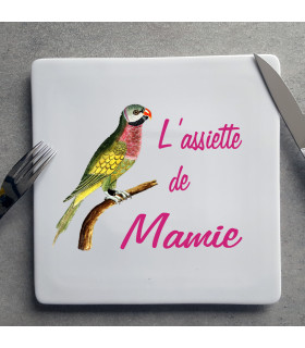 Assiette plate personnalisée