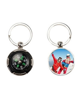 Porte clé boussole personnalisé
