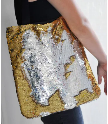 Sac femme à paillette reversible