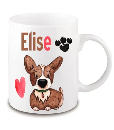 Mug mon chien prénom