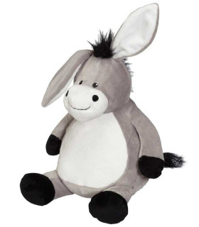Ane en peluche brodé