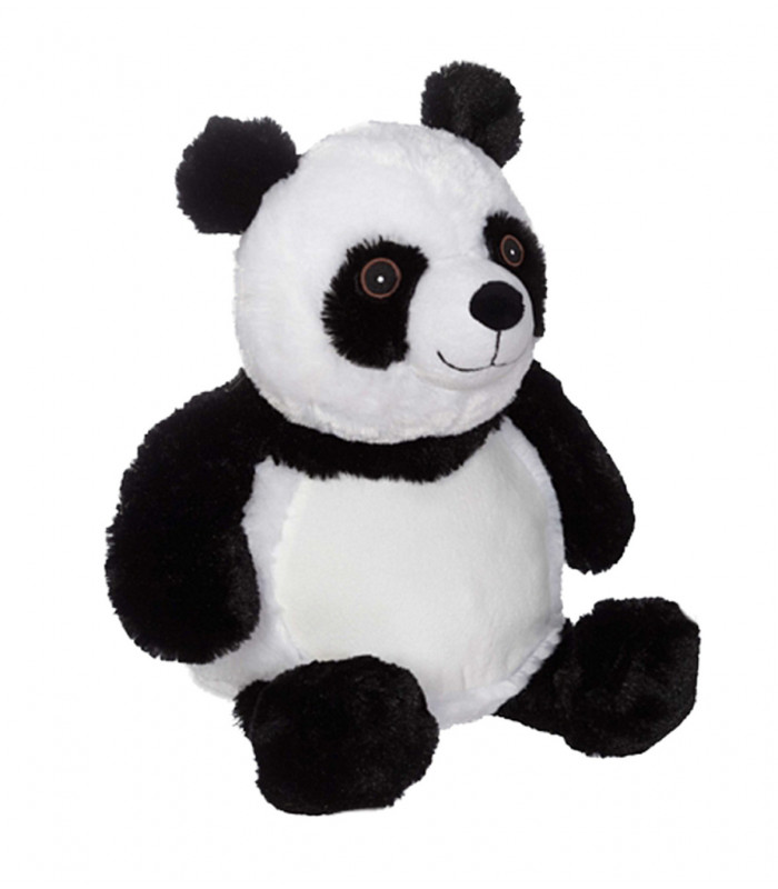 Panda en peluche brodé