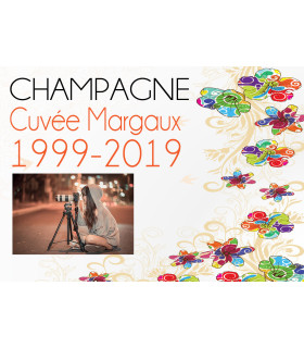 sticker etiquette champagne