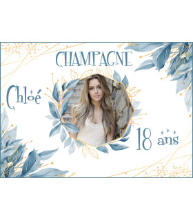 Super étiquette champagne pas cher