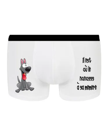 boxer homme rigolo personnalise