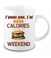Mug calories week end