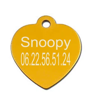 pendentif coeur gravé