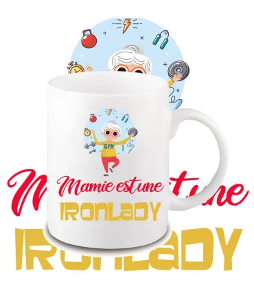 mug iron man lady