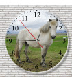 Horloge photo   chevaux