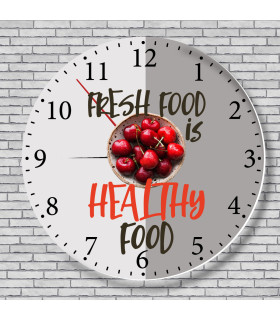 horloge cerise