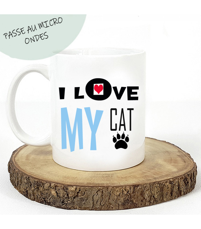 Mug Mon chat - Chats - Cadeau pour femme - Cadeau Saint Valentin pour elle  - Mugs et