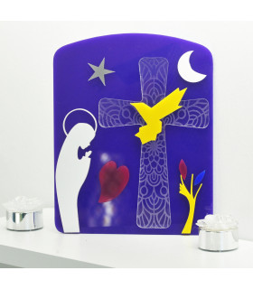 plaque vierge marie originale