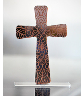 croix miroir gravee