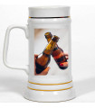 Bock de Bière Céramique Personnalisé Photo, Texte ou Logo