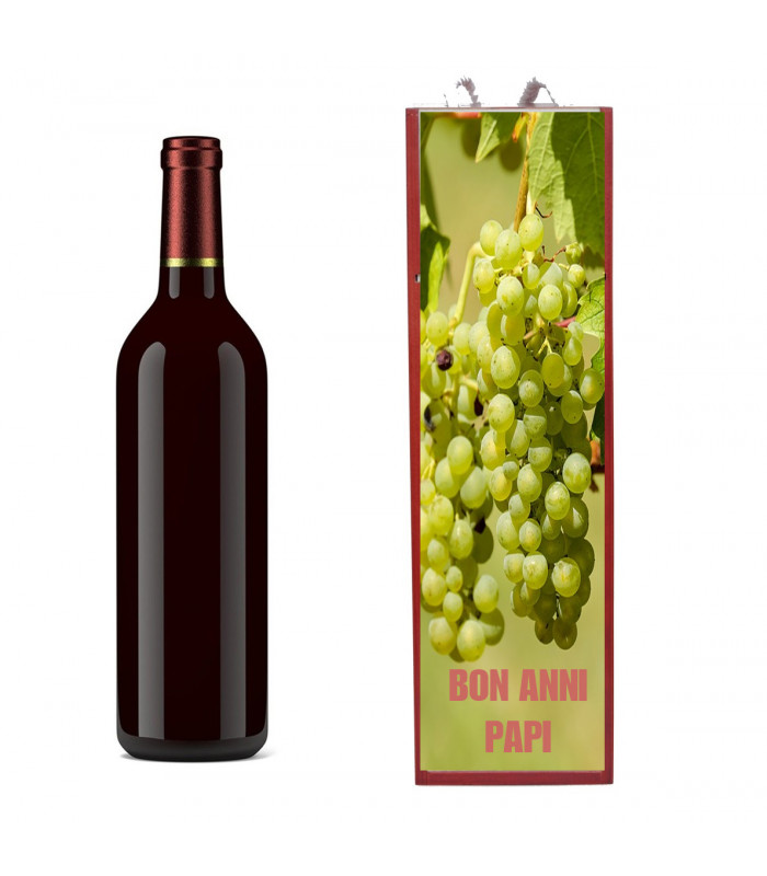 Emballage bois bouteille de vin