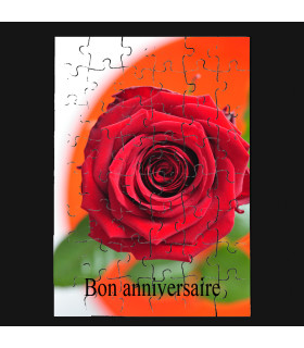 carte d'anniversaire cadeau puzzle