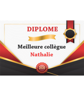 diplome meilleure collegue