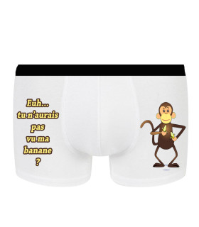 Cadeau boxer tres rigolo singe