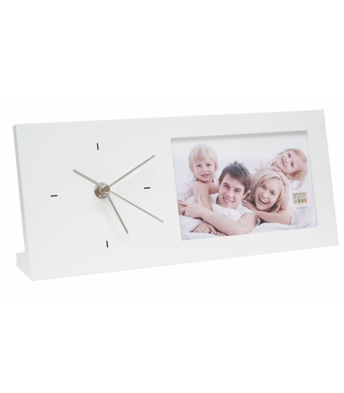 Horloge bois blanche