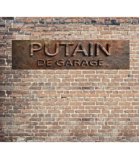 plaque déco garage