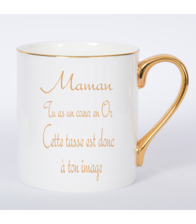 tasse anse or