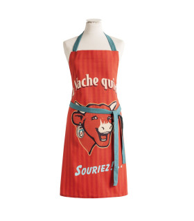 Tablier rouge la vache qui rit