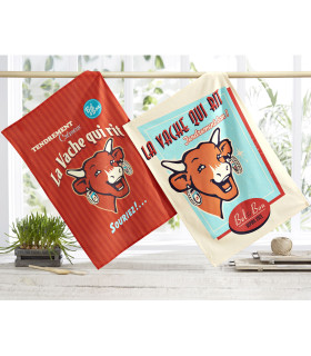 lot torchon vache qui rit