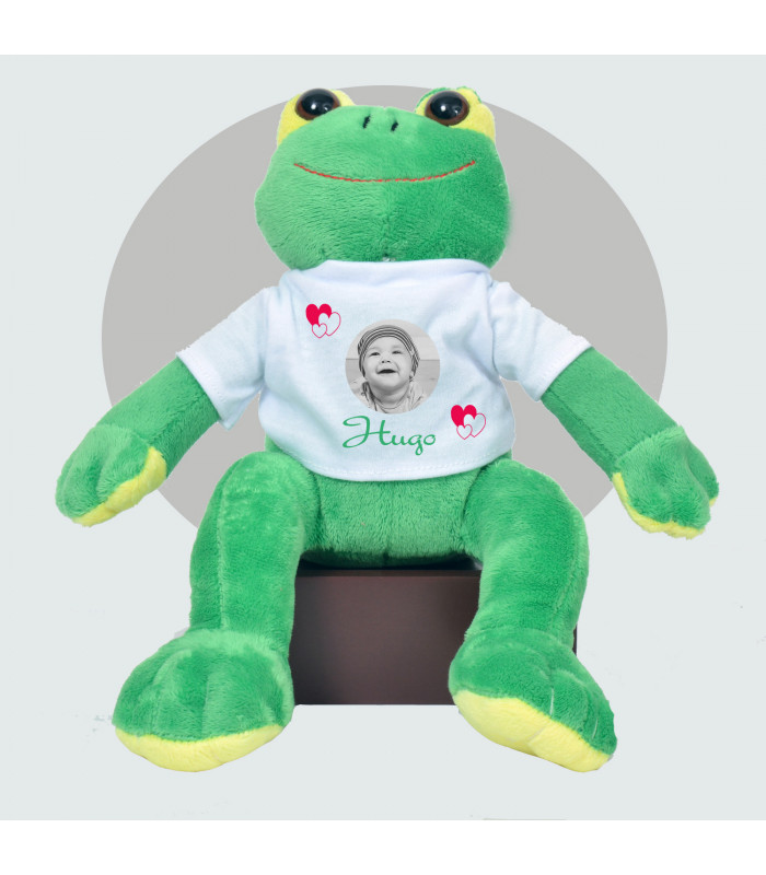 Grenouille peluche personnalisee