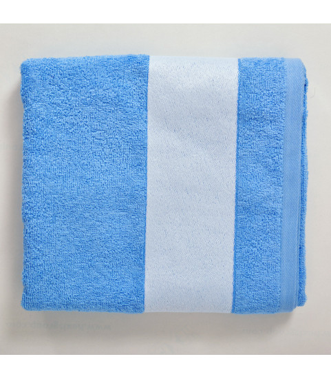serviette bleue photo