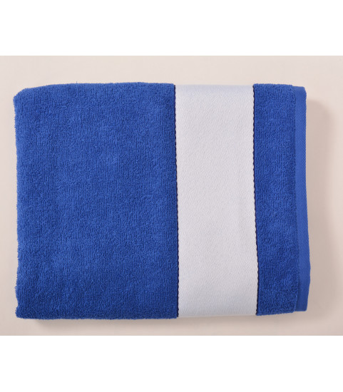 serviette bleue personnalisée