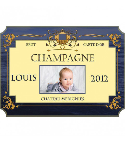 etiquette bouteille champagne anniversaire