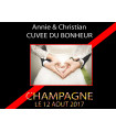 Etiquette champagne avec photo