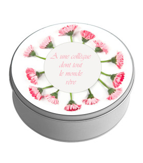 Boîte en Métal Personnalisable Texte - Cadeau 'Meilleure Collègue & Amie'