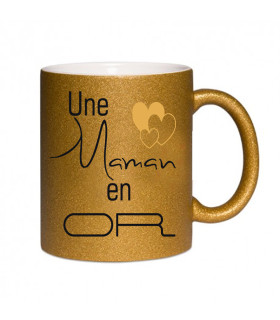 mug maman en or