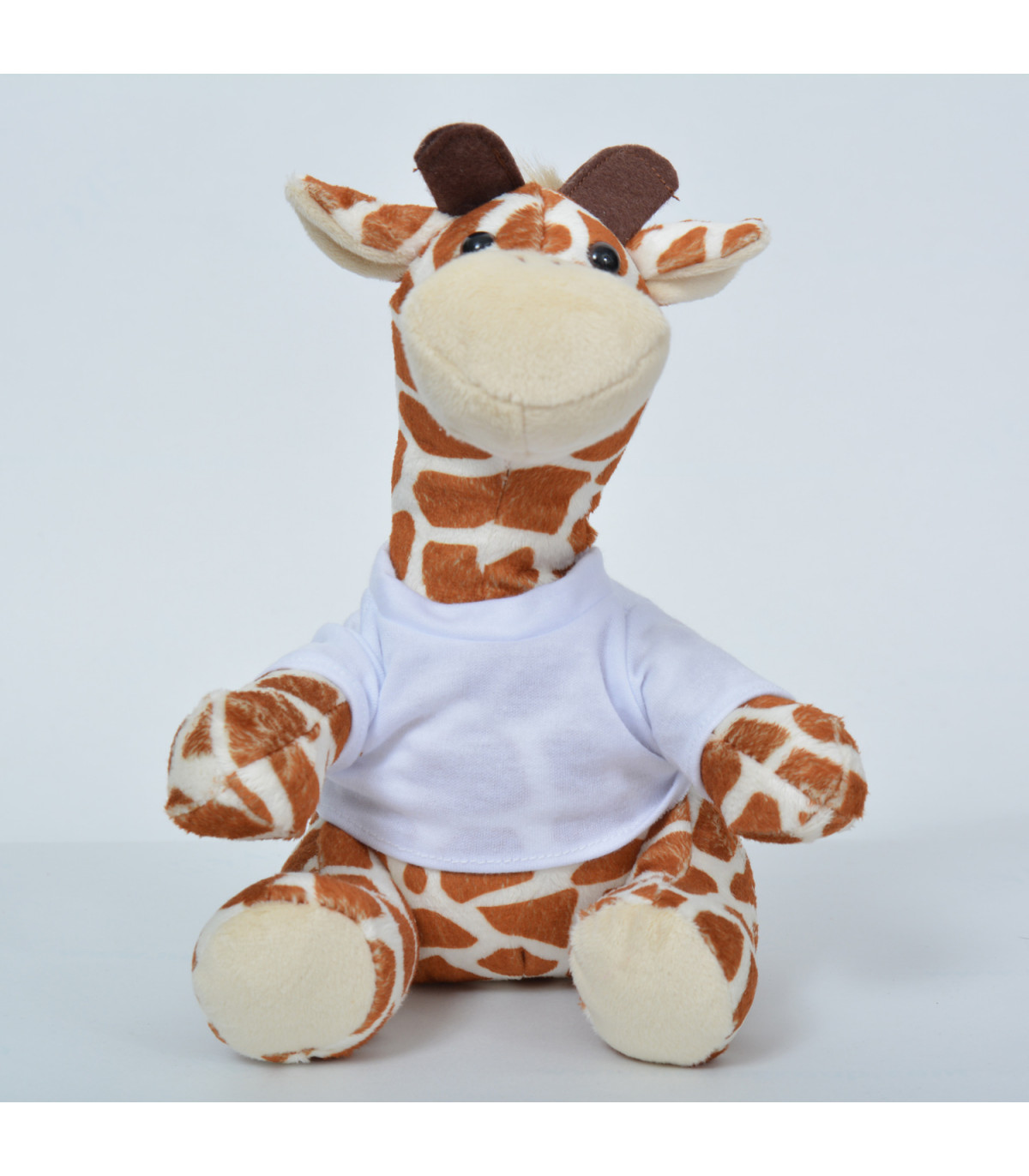 Peluche Girafe avec Tee Shirt personnalisé – Le cadeau Tendresse