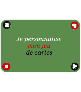 tapis jeu de cartes personnalisé