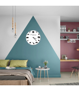 horloge animaux enfant