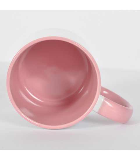 Mug label rouge couleur rose