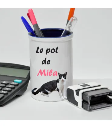 pot à crayons avec photo