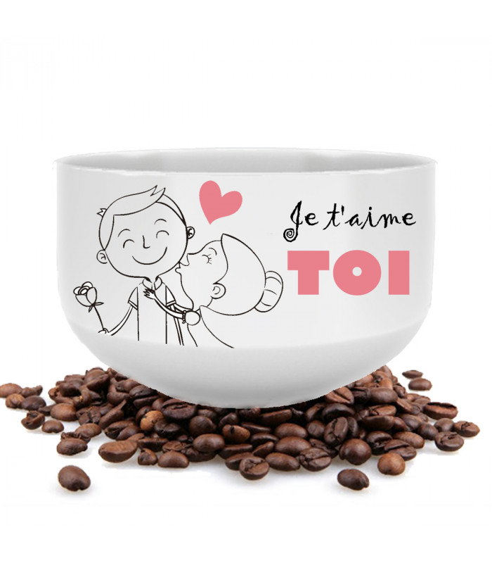 Bol personnalisé je t'aime toi