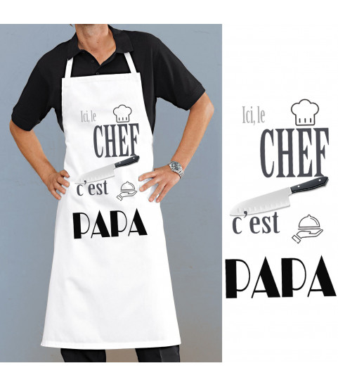 tablier chef papa