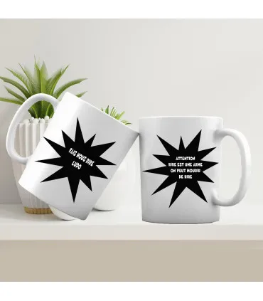 mug rigolo rire est une arme