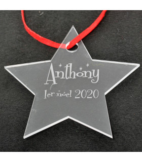 etoile gravee mon premier noel