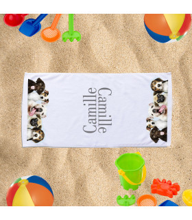 drap de plage personnalisé photo