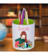 pot crayon interieur vert