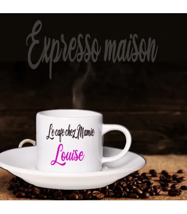 tasse expresso photo personnalisée