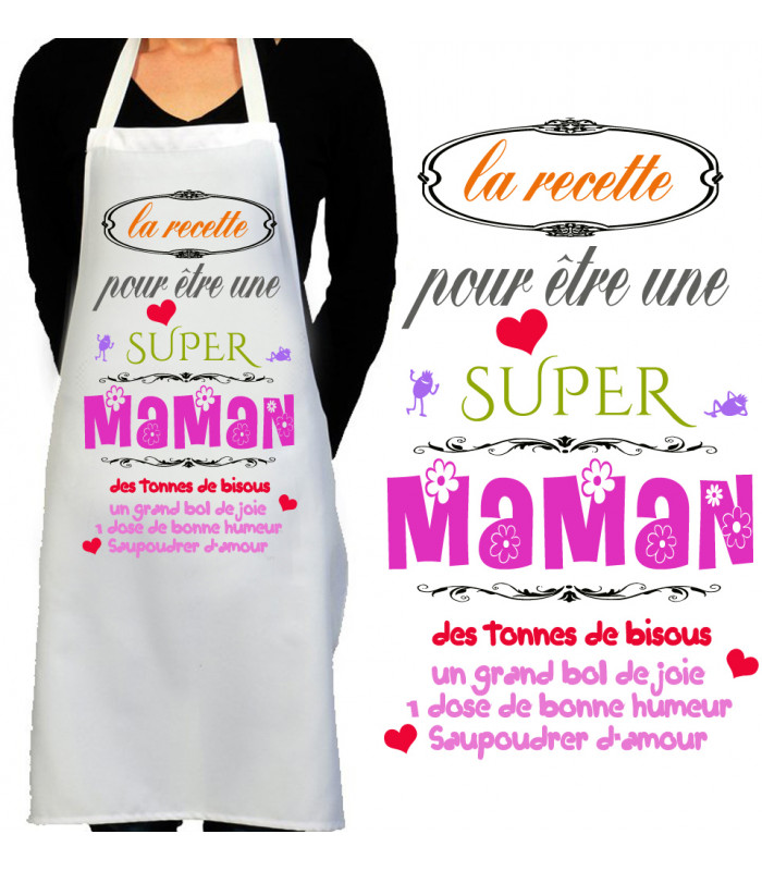 Tablier de cuisine - Super Maman