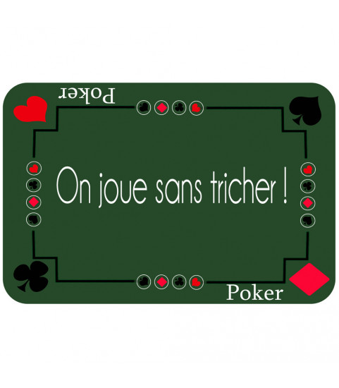 tapis de poker personnalisé